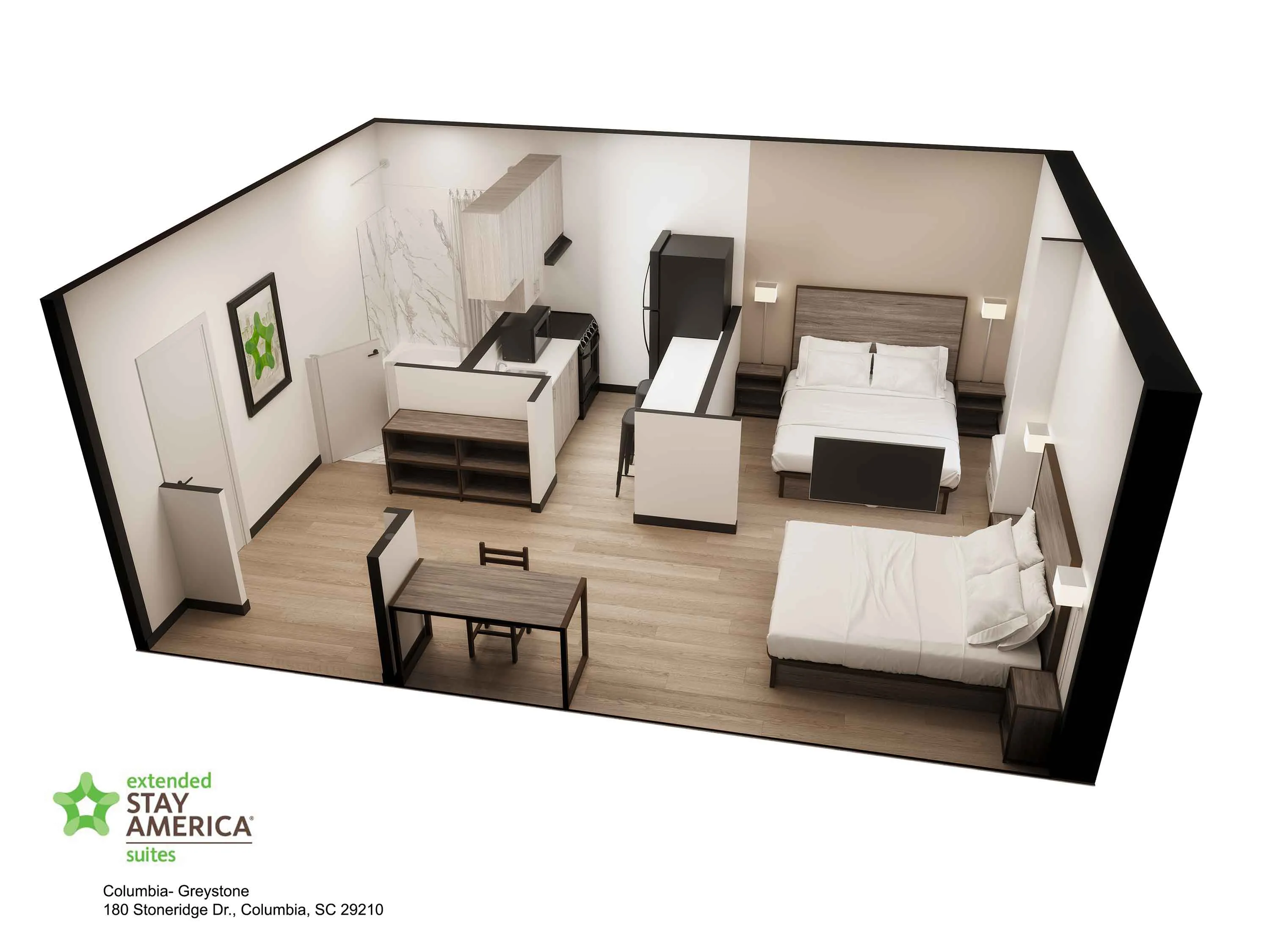 Studio Suite - 2 Queen Beds
