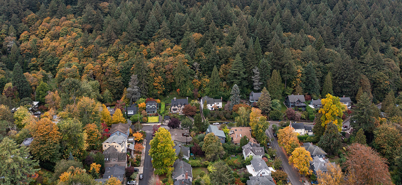Aerial view of Northwest Portland.